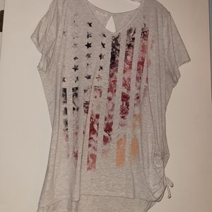 Womens American flag shirt